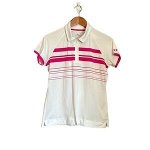 3 for $30! Under armour pink & white short sleeve tee